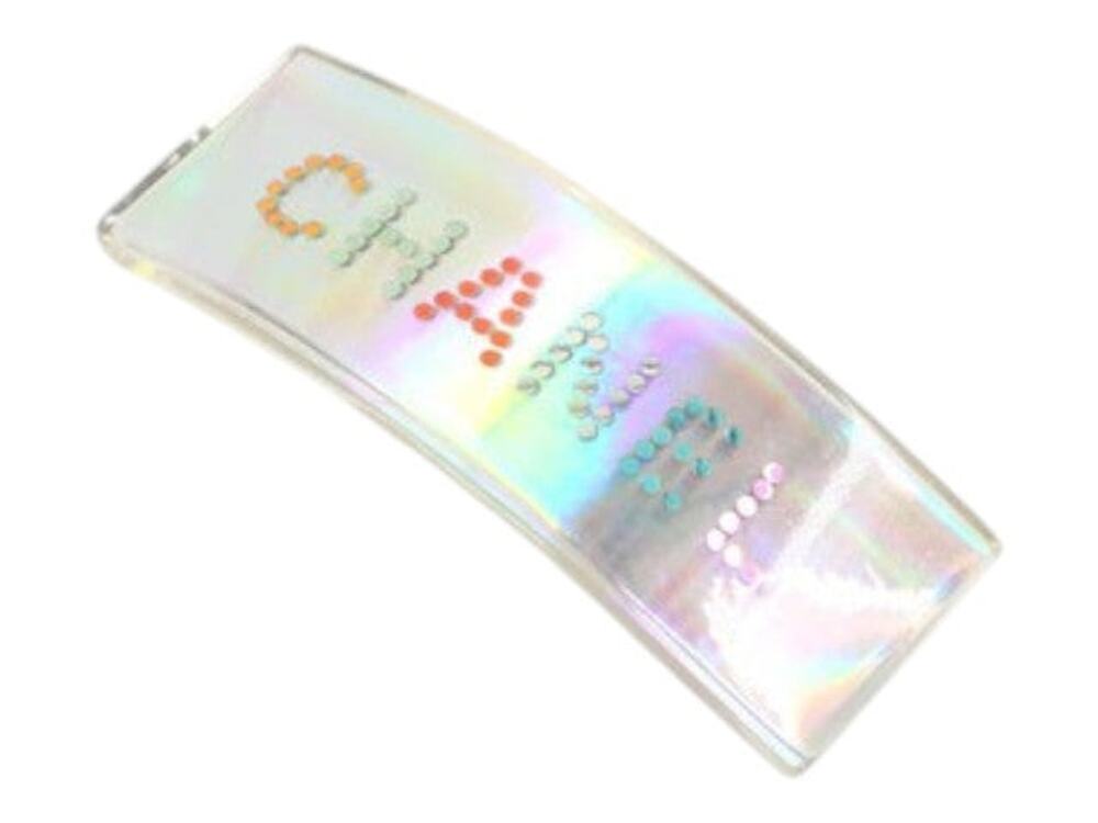 7144 - Chanel Logo Barrette Silver